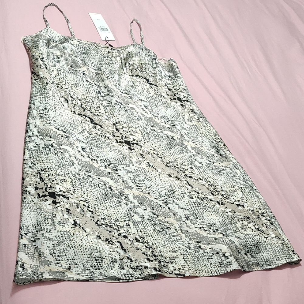Calvin Klein Monochrome Patterned Dress